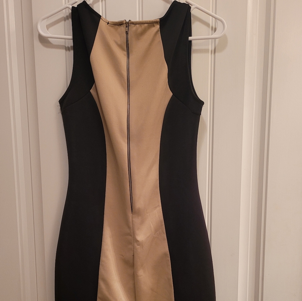 Body Central Black and Tan (two-toned) Dress